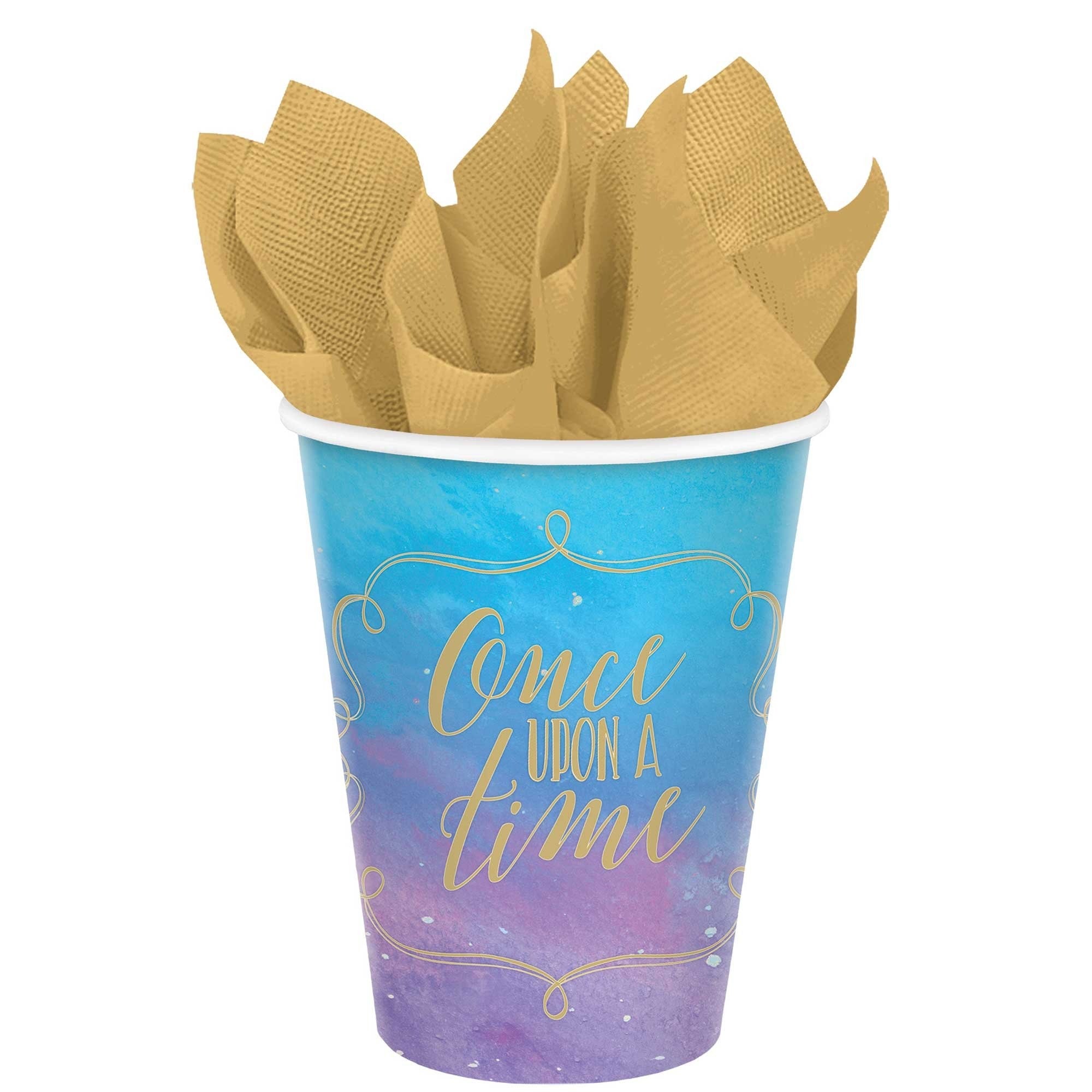 8 Disney Princess Once Upon A Time 9oz/266ml Paper Cups image 0